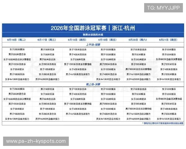 2026年游泳赛事志愿者培养体系输出标准化模式，游泳参赛名单